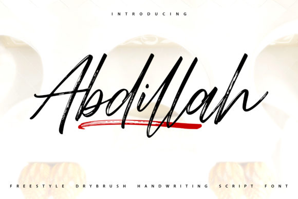 Abdillah: Elevate Your Brand with This Stunning Handwritten Font