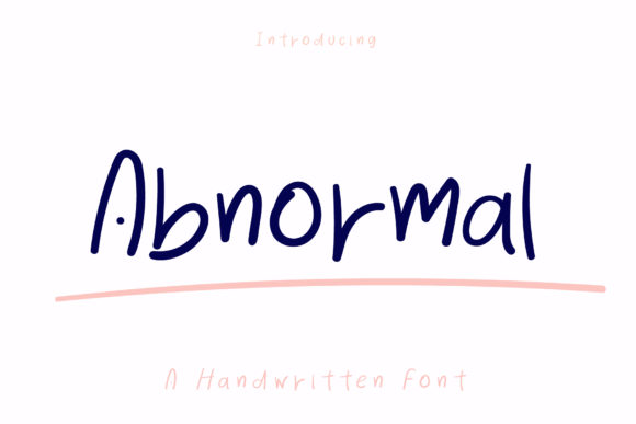 Abnormal: A Joyful Handwritten Font for Creative Branding