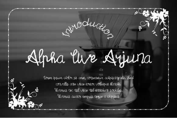 Alpha Live Arjuna: A Versatile Script Font