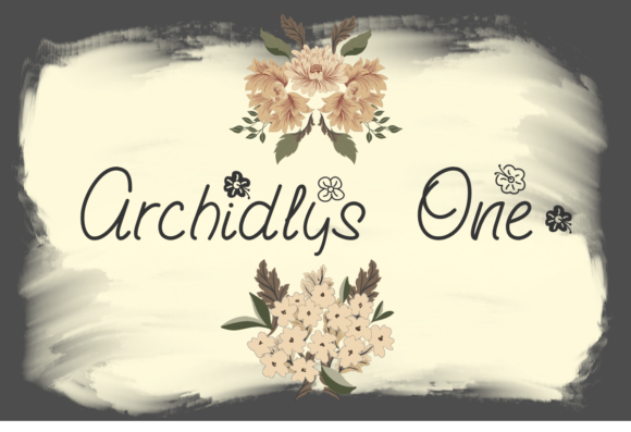 Archidlys One: A Handwritten Font for Elegant Branding