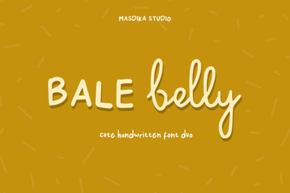 Bale Belly: A Handwritten Font for Creative Web Design