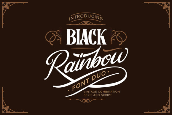 Black Rainbow: A Duo Font for Polished Branding