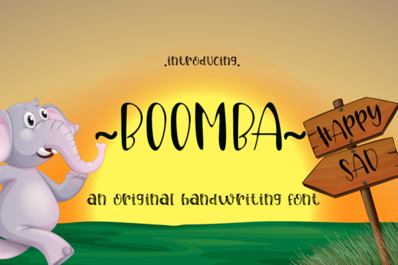 Boomba: A Playful Handwritten Font for Editorial Design