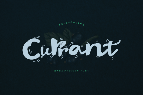 Discover Currant: A Handwritten Font for Editorial Elegance