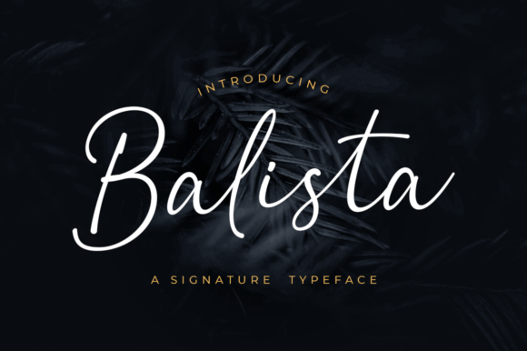 Discover the Elegance of Balista: A Handwritten Font for Crafters