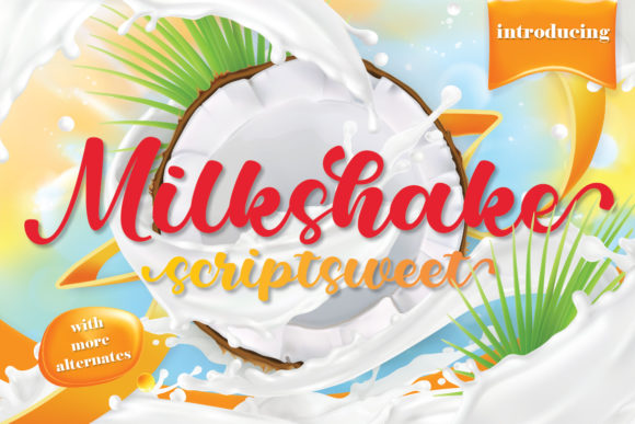 Elevate Your Web Design with Milkshake Scriptsweet Font