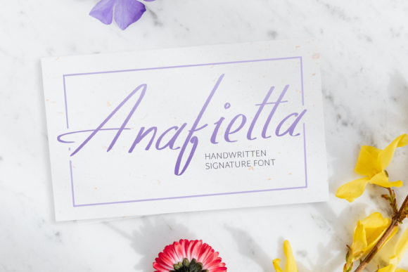 Enhance Your Brand with Anafietta: A Versatile Handwritten Font