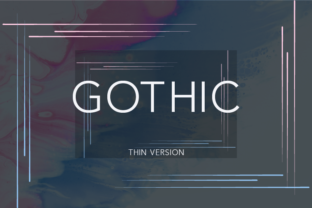 Enhance Your Brand with Gothic Thin: A Modern Sans Serif Font
