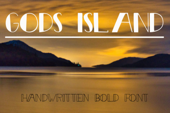 Gods Island: A Handwritten Font for Editorial Elegance