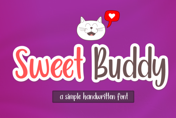 Introducing Sweet Buddy: A Charming Handwritten Font