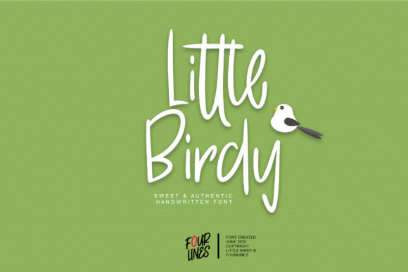 Little Birdy: A Delicate Handwritten Font for Editorial Design