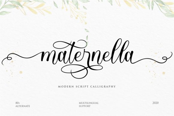Maternella: A Timeless Handwritten Font for Editorial Elegance