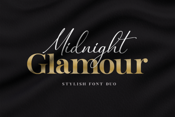 Midnight Glamour: Elevate Your Brand with a Stylish Font