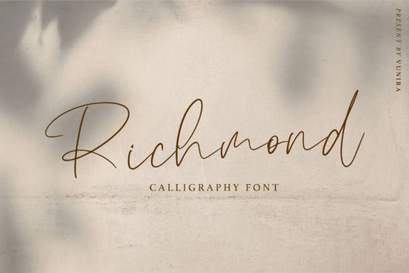 Richmond: A Handwritten Font for Elegant Campaigns