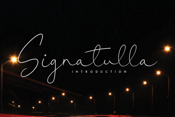 Signatulla: A Handwritten Font for Elegant Web Design