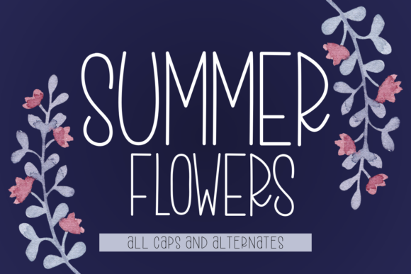 Summer Flowers: A Charming Script Font for Web Design