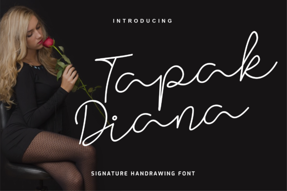 Tapak Diana: A Unique Handwritten Font for Creative Projects