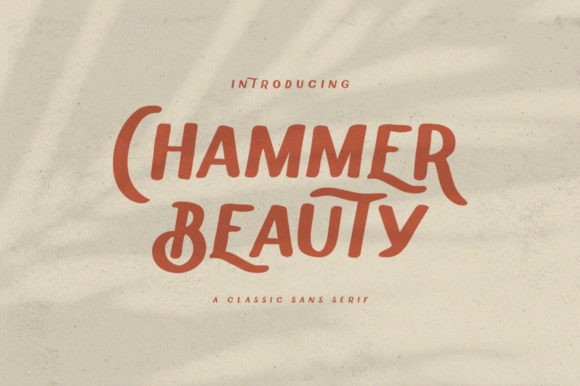Transform Your Brand with Chammer Beauty Font