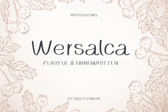 Wersalca: A Charming Handwritten Font for Crafters